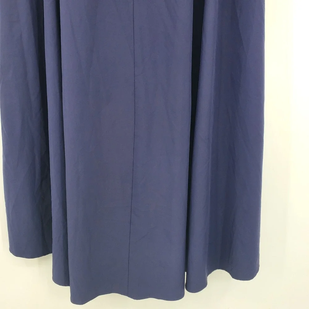 Halara Navy Blue High Low Wrap Maxi Skort Built-in Shorts Large L Athleisure